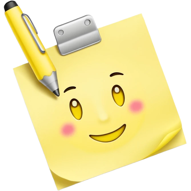 handwritten note emoji style "shine unapologetically" emoji