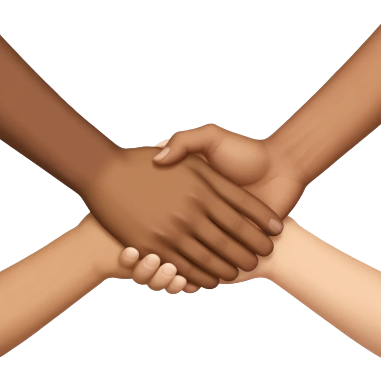 Three way handshake emoji