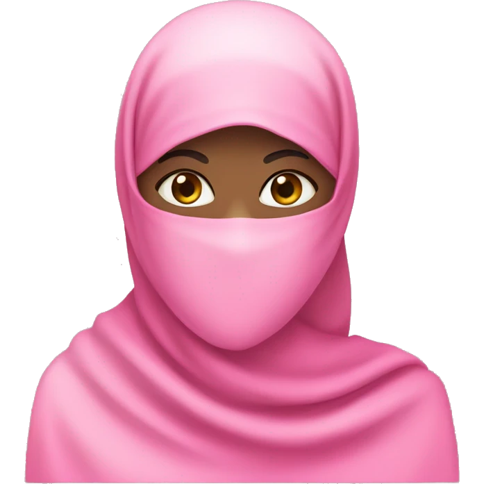 pink niqab wearing girly transgirl emoji