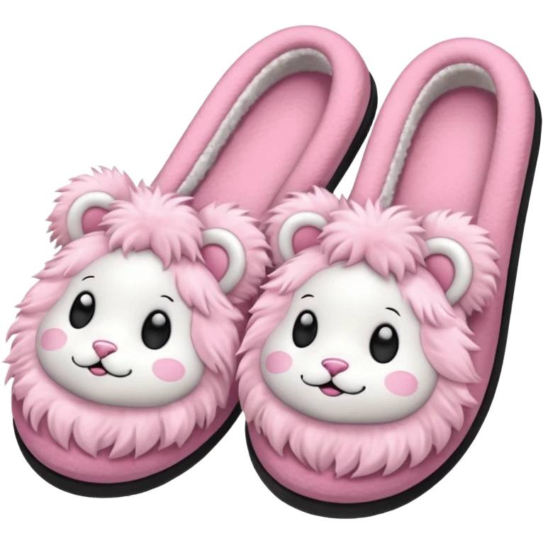 Pink cute slippers emoji