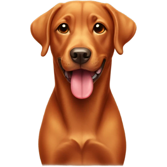 red lab with tongue out emoji
