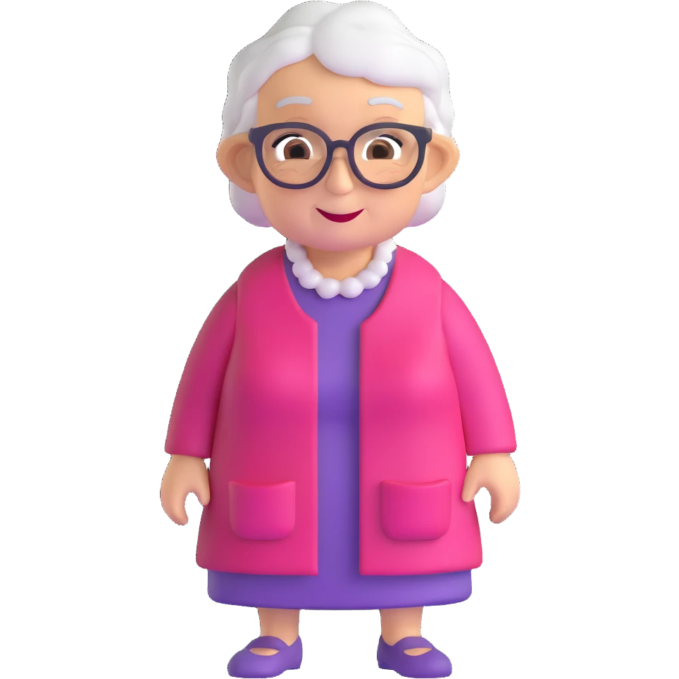 granny character emoji