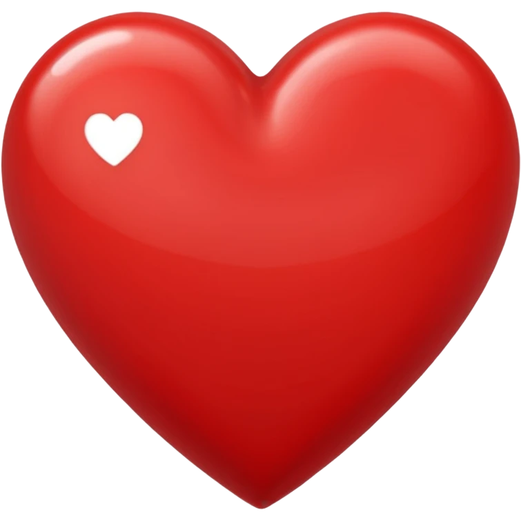 red heart emoji, classic and bold emoji
