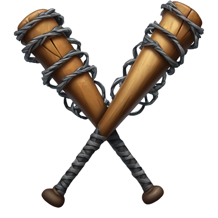 Barbed wire baseball bat emoji