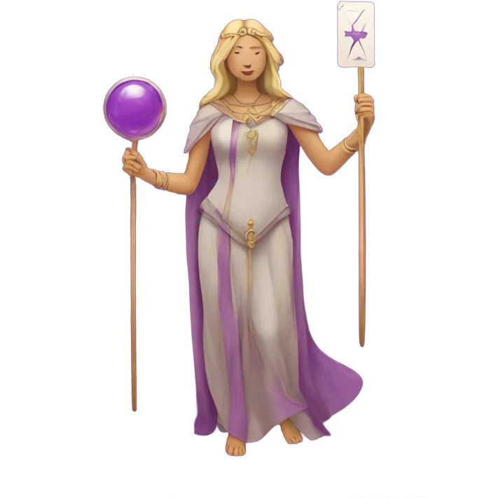 tarot cards purple colors emoji