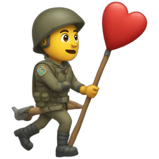 Un flèche qui traverse un coeur mort emoji