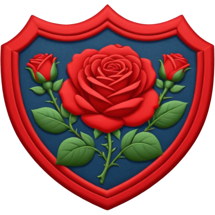 brasão com rosas condessa vermelha emoji