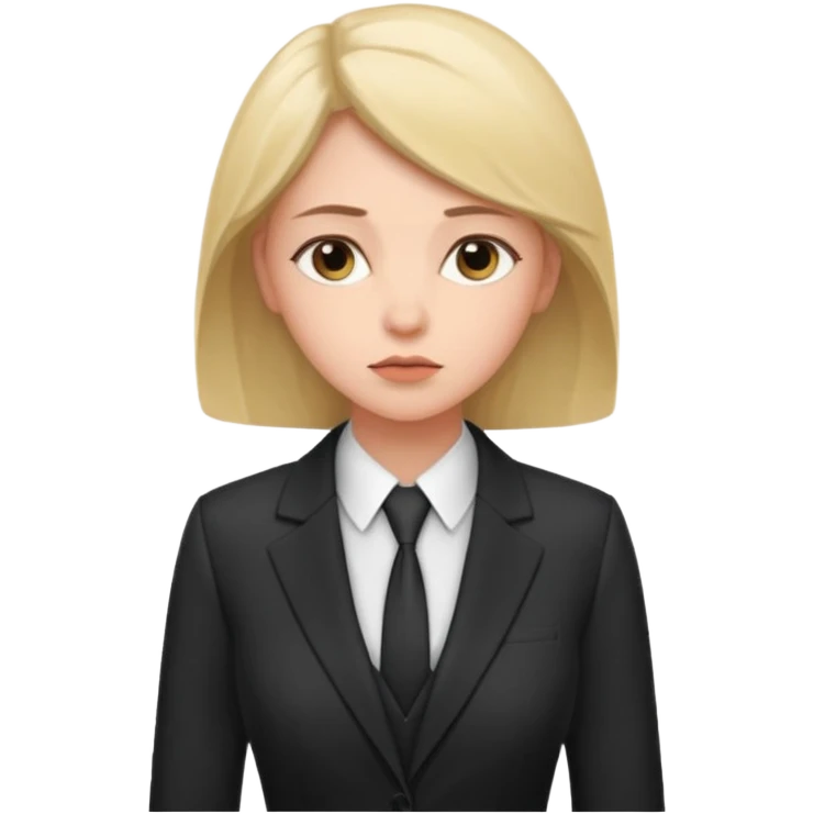 the woman in suits thinks about a lot of people emoji