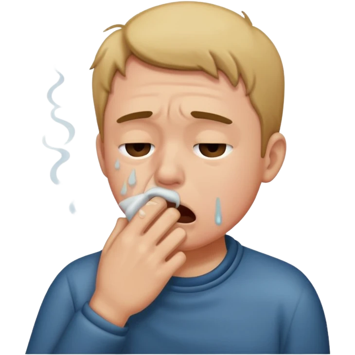 coughing emoji