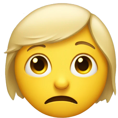 Tired yellow emoji with dark circles under eyes  emoji