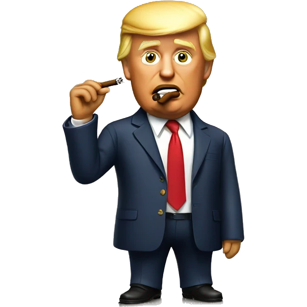 Donald trump smoking cigar  emoji