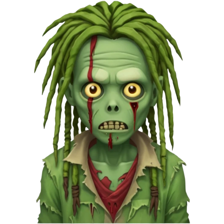zombie with dreads emoji