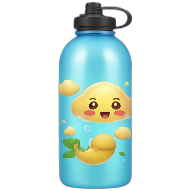Kawaii water bottle emoji