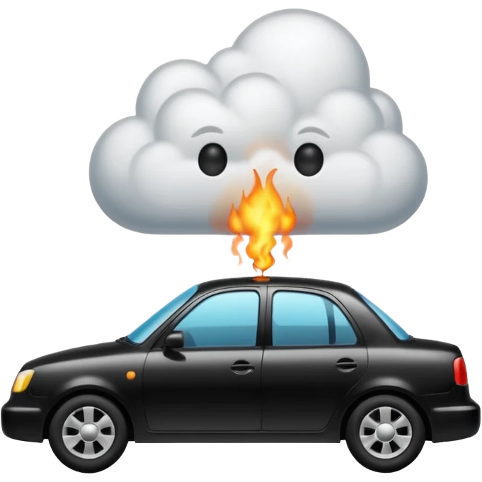 Fart car emoji