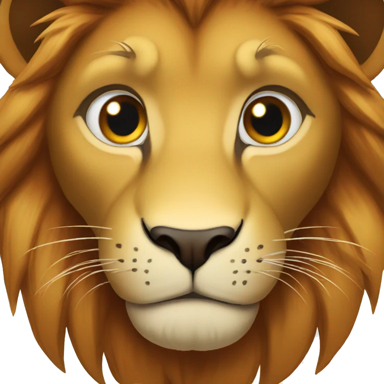 Lion yeux rouge  emoji