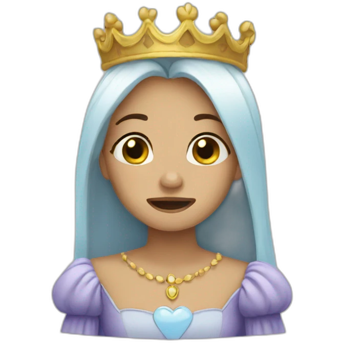 Crying princess emoji
