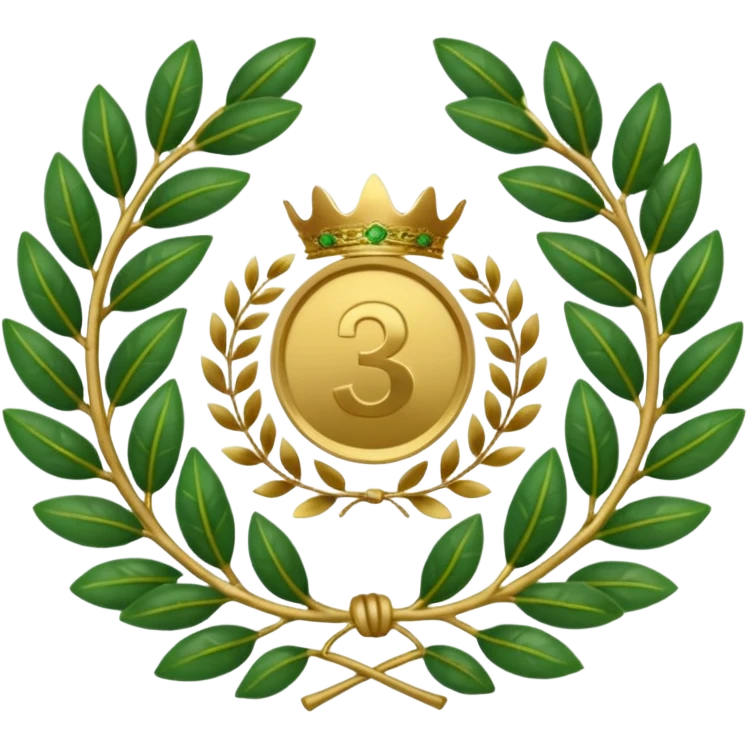 The number that took 23rd place was decorated with an imperial laurel wreath emoji