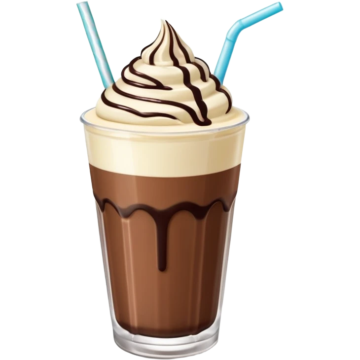 milkshake with msache emoji