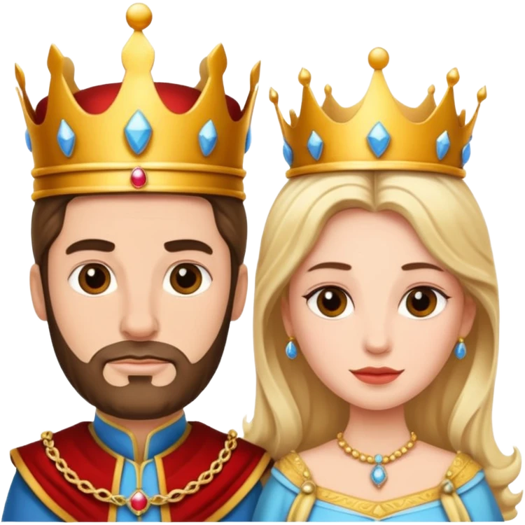 My king and his queen  emoji