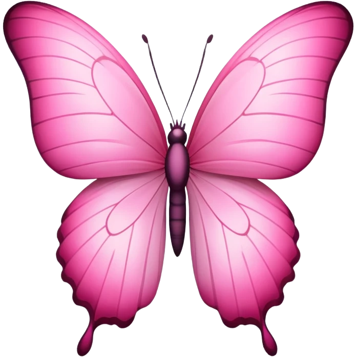 pink butterfly emoji