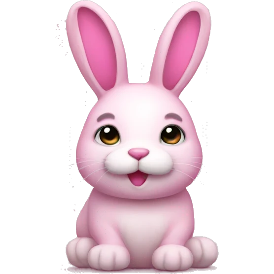 Pink bunny  emoji