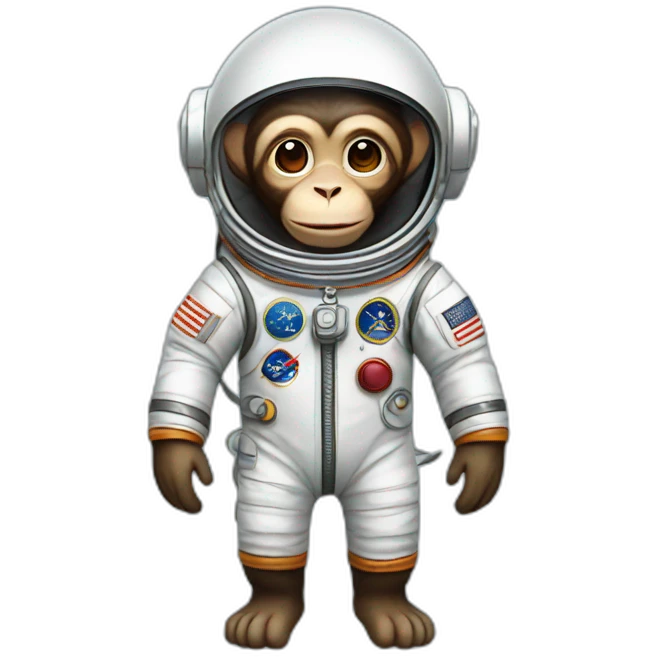 monkey astronaut emoji