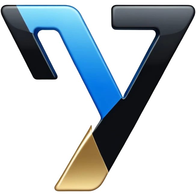 Bold Black-Blue-White-Gold Font Letter “I” emoji