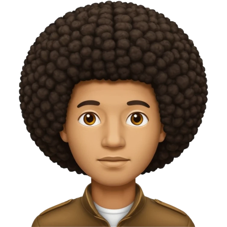 Black men hairstyle afro emoji