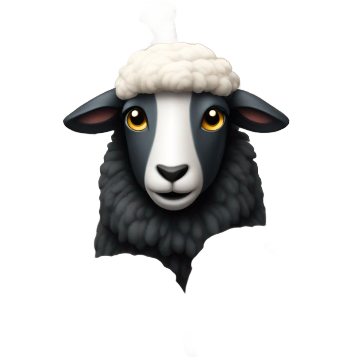 Black sheep emoji