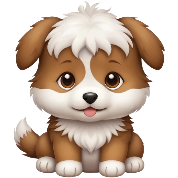 Cute puppy emoji