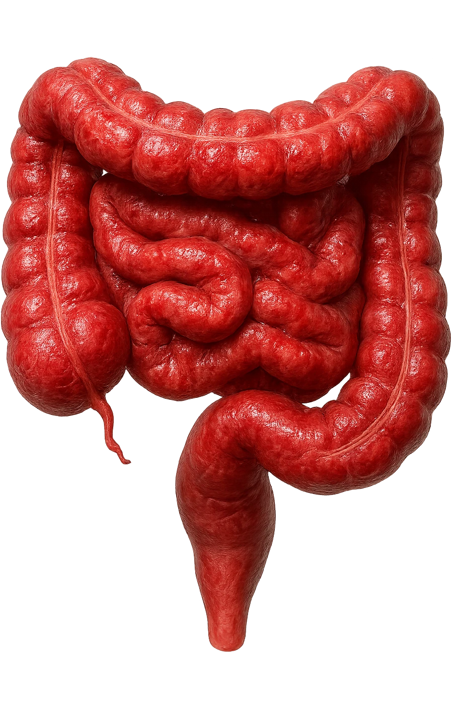 INTESTINO UMANO ANATOMICO REALISTICO INFIAMMATO, IPERREALISTICA 4K emoji