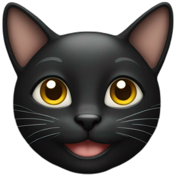 black smiling cat emoji