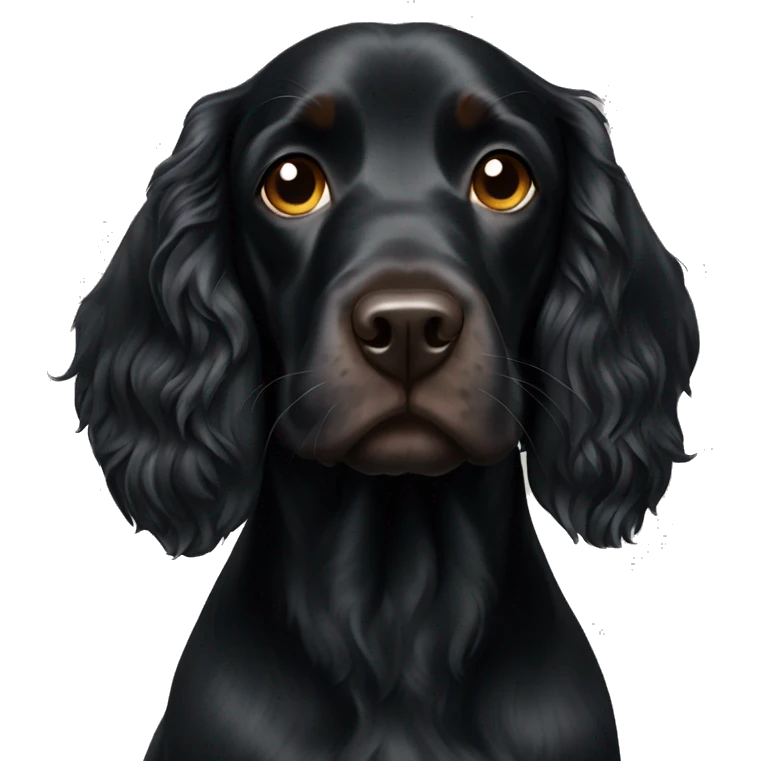 Black Field Spaniel  emoji