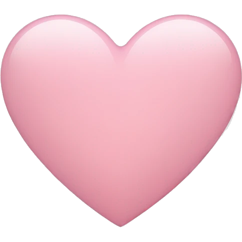 Light pink heart emoji