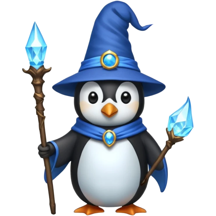 Penguin Wizard emoji