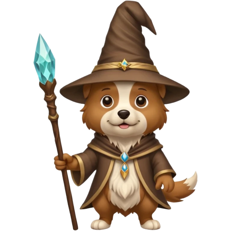 Dog wizard emoji