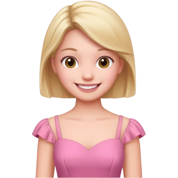 pink dress girl emoji