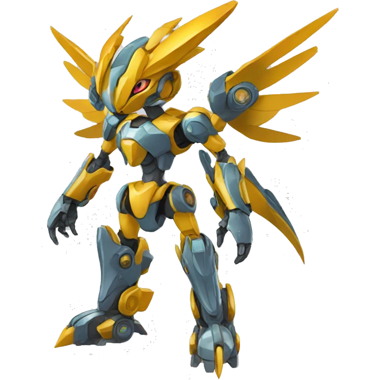 Futuristic Mechanical Pokémon-Medabot-Dragon full body emoji