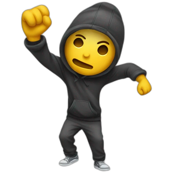 Emojie qui fait un dab emoji