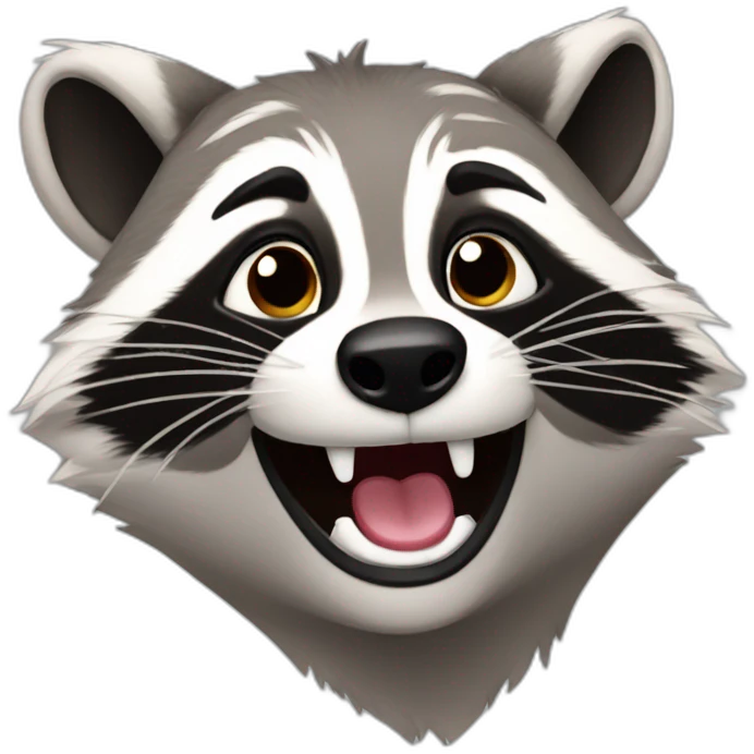 winking racoon emoji