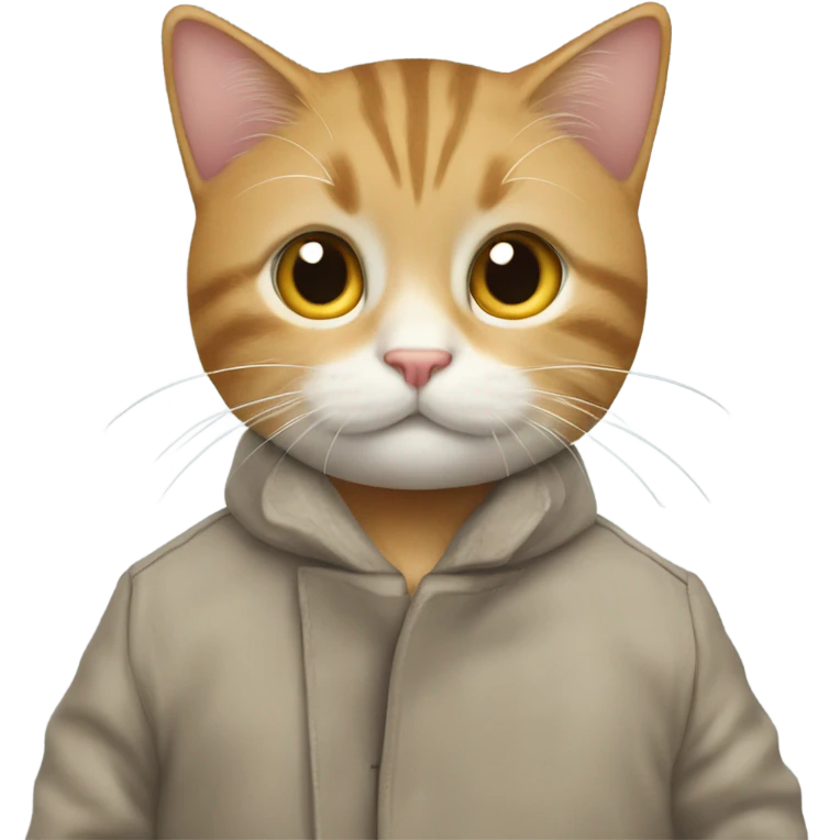 Cat as a coat ￼ emoji
