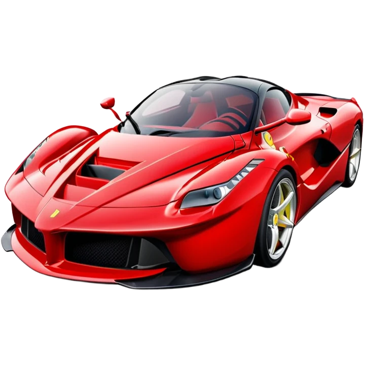 red LaFerrari sports car emoji