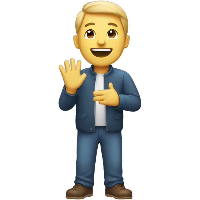 Man clapping emoji