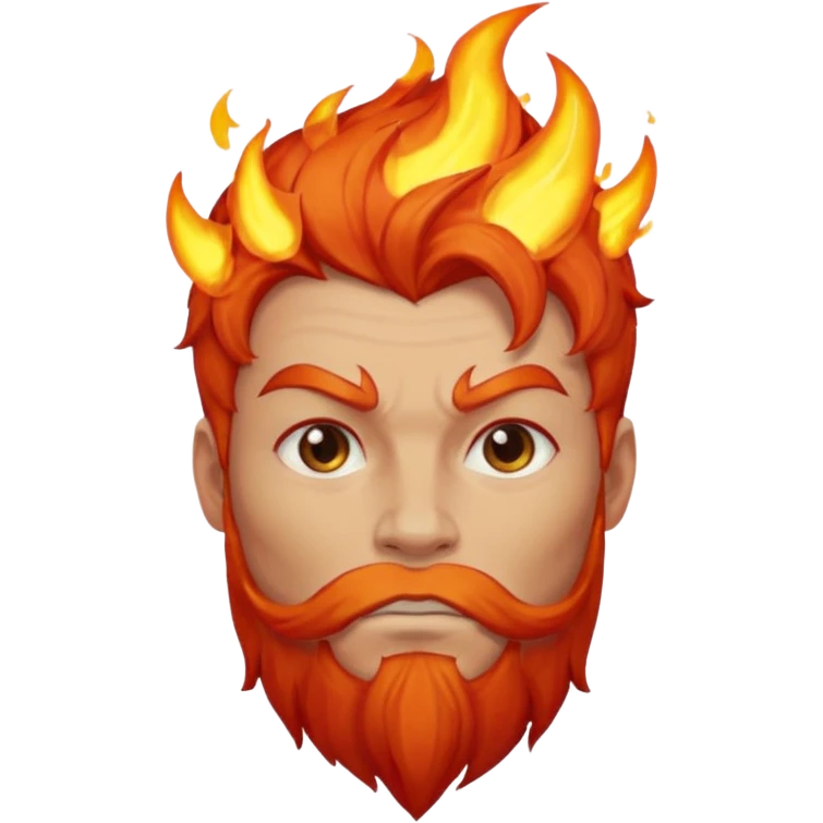 a flame king emoji