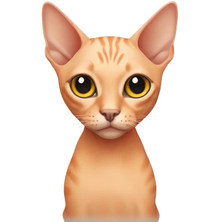 Orange hairless cat emoji