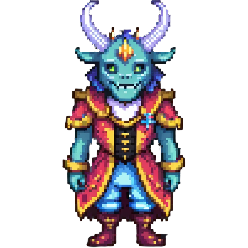 The Beast from Beauty and the Beast, monster prince with horns and fancy clothes emoji