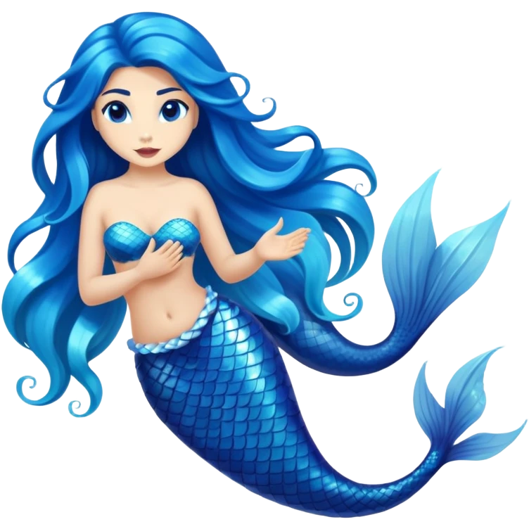 Husky mermaid  emoji