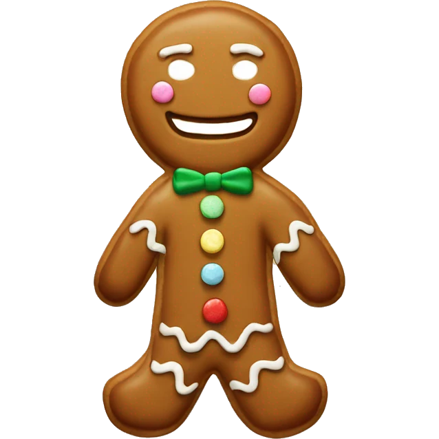 gingerbread man emoji