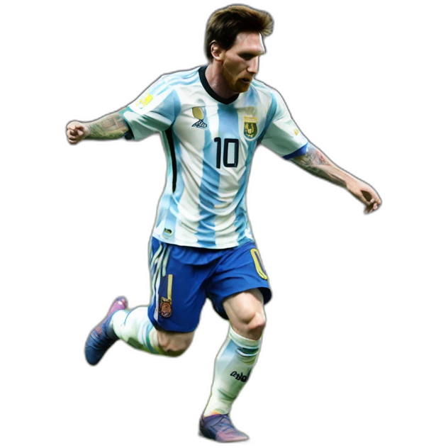 Messi sur une chèvre emoji