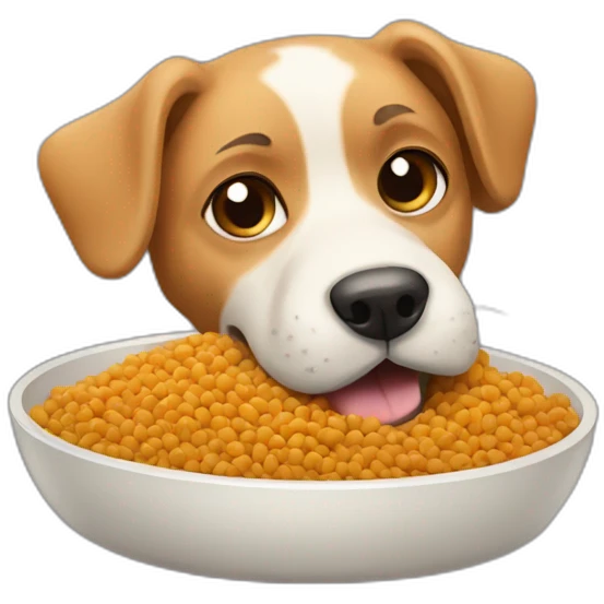 dog-eating-food emoji
